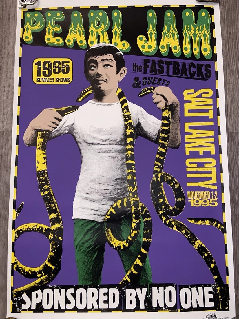 Vintage Pearl Jam Concert Poster 1995~(34" x 22") (1 of 15)