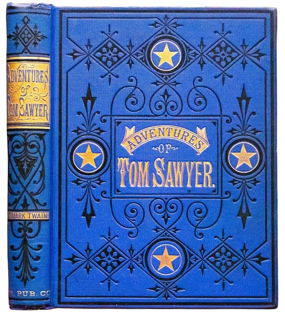 1897 The Adventures of Tom Sawyer by Mark Twain Early Printing Fine Binding Rare: Place of Publication: Hartford, Conn.,Language: English,Special Attributes: Illustrated, Great Condition, Rare, Fine Binding, 129 Years Old,Author: Mark Twain,Publisher: The American Publishing
