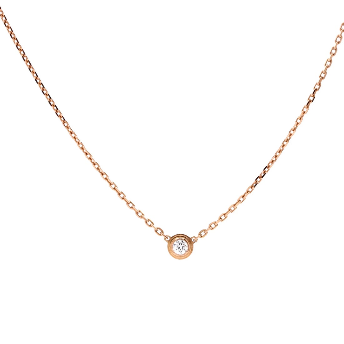 Cartier Cartier D'Amour Pendant Necklace 18K Rose Gold with Diamond XS: Condition: Pre-owned - Good,Brand: Cartier,Main Stone: Diamond,Metal: 18K Rose Gold,Metal Purity: 18K,Style: Pendant,Type: Necklace,Color: Rose Gold,Material: 18K Rose Gold, Diamond