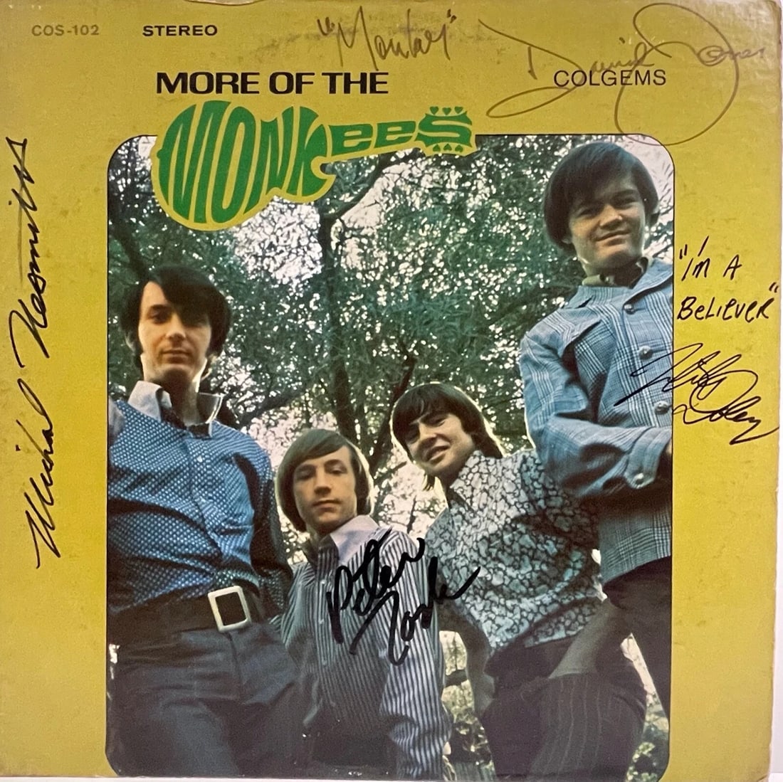 THE MONKEES Signed "More Of The Monkees " DAVY JONES NESMITH TORK DOLENZ JSA LOA (1 of 8)