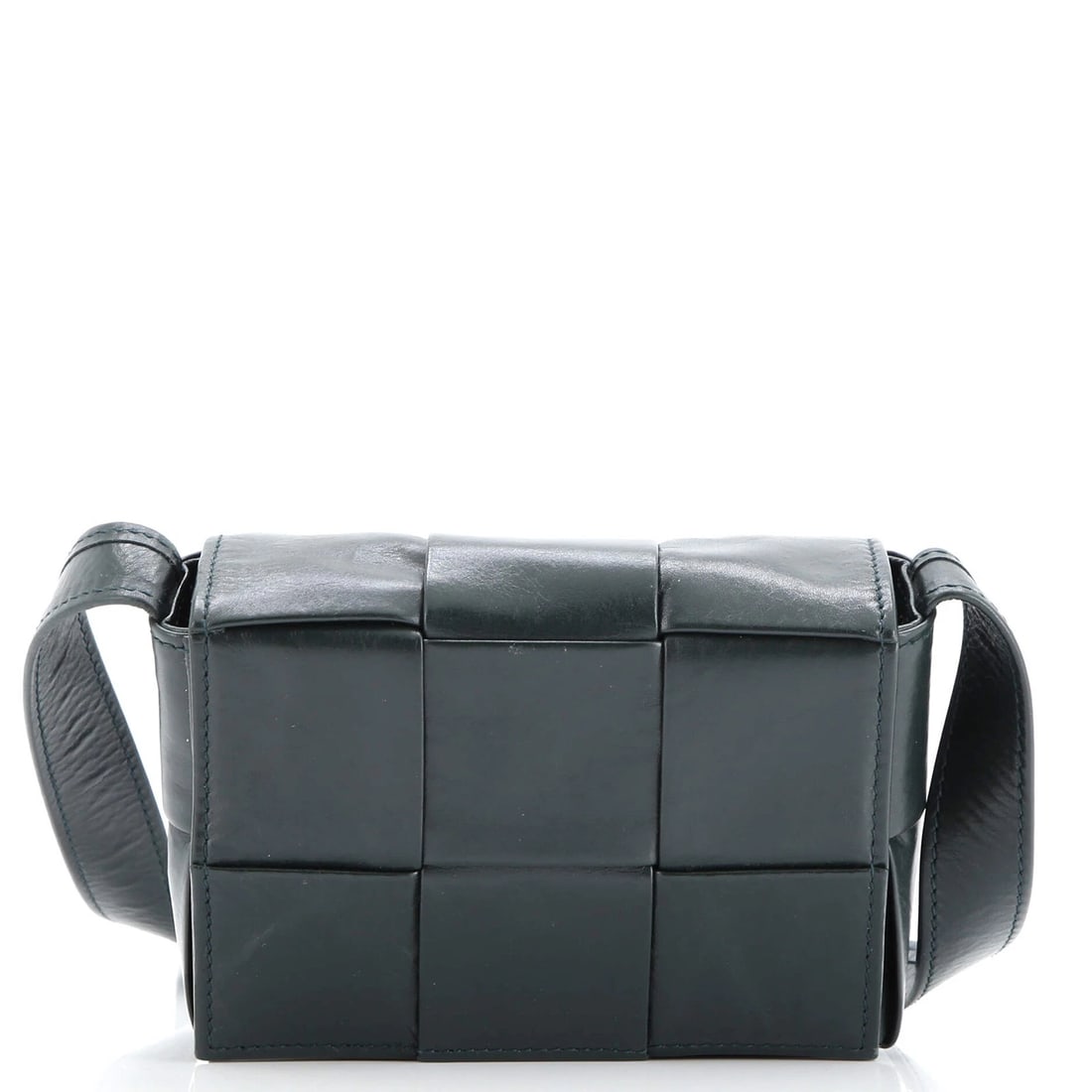 Bottega Veneta Cassette Crossbody Bag Maxi Intrecciato Leather Candy: Condition: Pre-owned - Good,Brand: Bottega Veneta,Exterior Material: Leather,Style: Cross Body Bags,Exterior Color: Green,Department: Women,Size: Candy,Accessories: Dust Bag