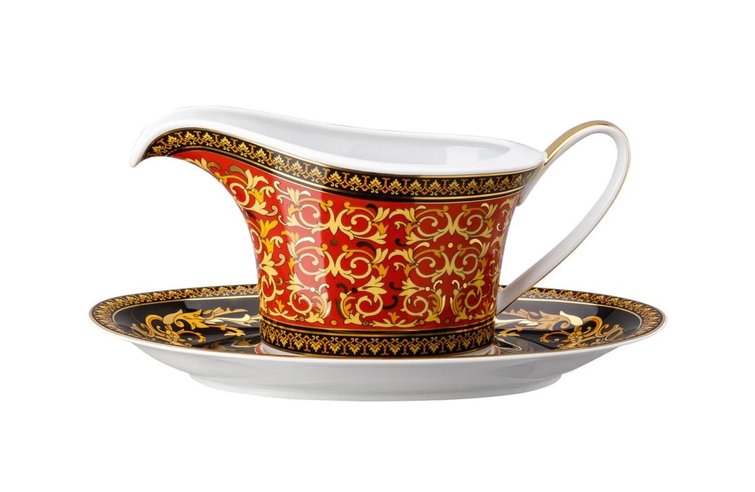 Versace Rosenthal Medusa Red Sauce Boat 2 Pcs - Official VERSACE (1 of 1)