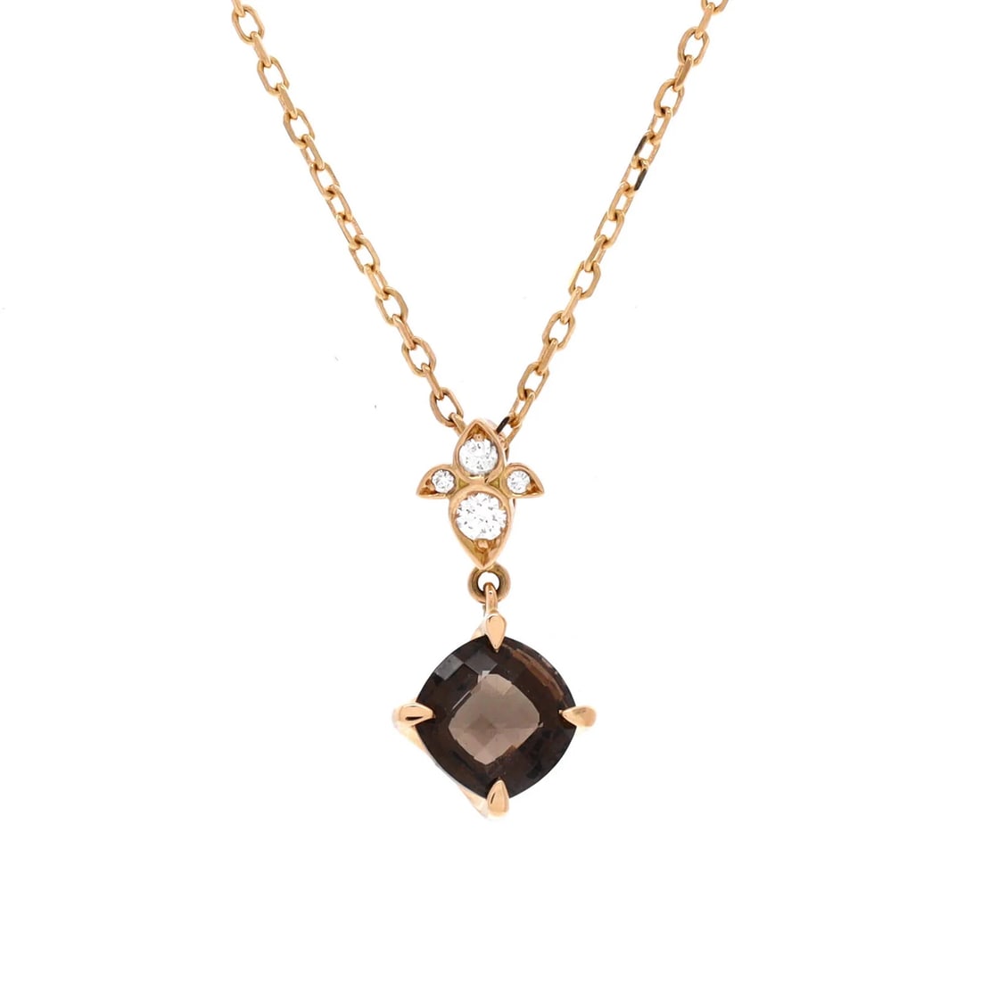 Cartier Indian Mystery Ryuse Necklace 18K Rose Gold with Smoky Quartz: Condition: Pre-owned - Good,Brand: Cartier,Main Stone: Unknown,Metal: 18K Rose Gold,Metal Purity: 18K,Style: Necklace,Type: Necklace,Color: Rose Gold,Material: UnknownCondition: Great. Minor wear thro
