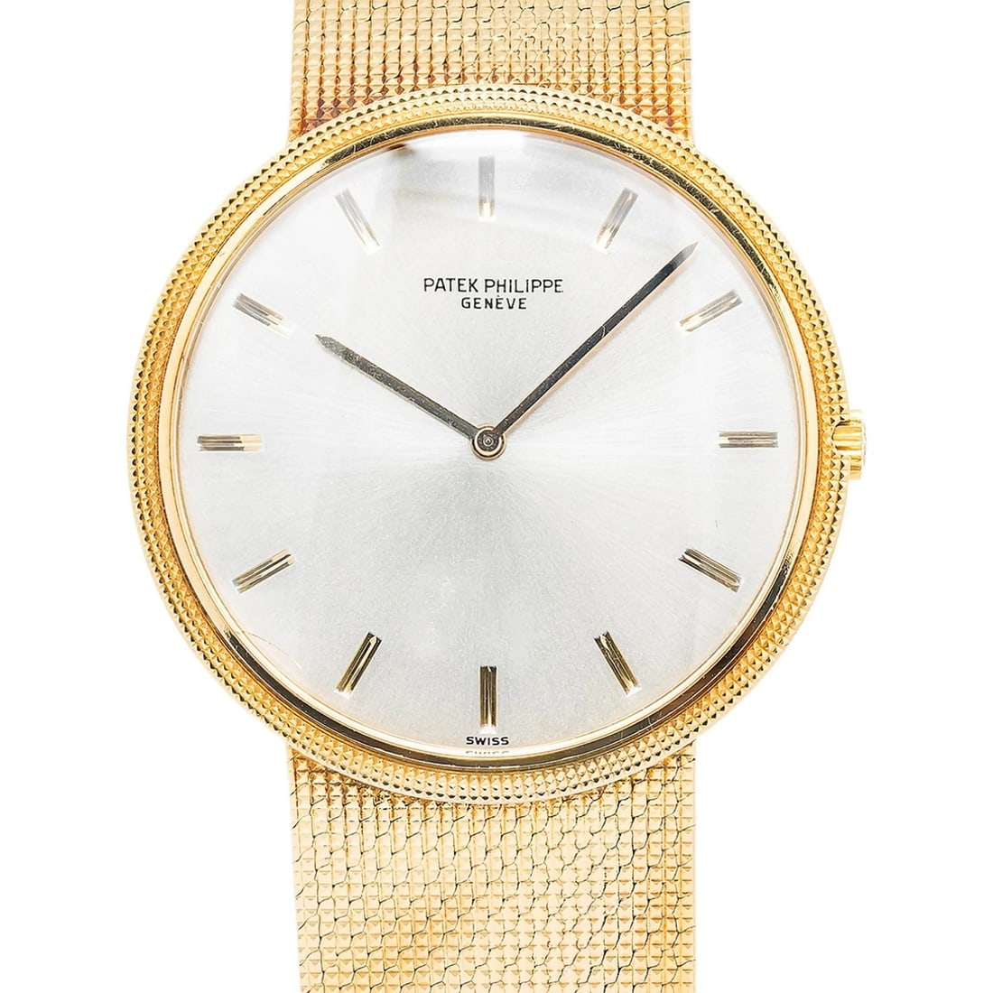 Patek Philippe Calatrava 3588J MINT Auto 18k Yellow Gold Silver Dial Men's 35mm (1 of 6)