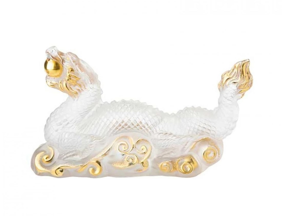NEW LALIQUE CRYSTAL TIANLONG DRAGON CLEAR GOLD SCULPTURE #10789300 BRAND NIB: Condition: New: A brand-new, unused, unopened, undamaged item in its original packaging (where packaging is applicable). Packaging should be the same as what is found in a retail store, unless the ite