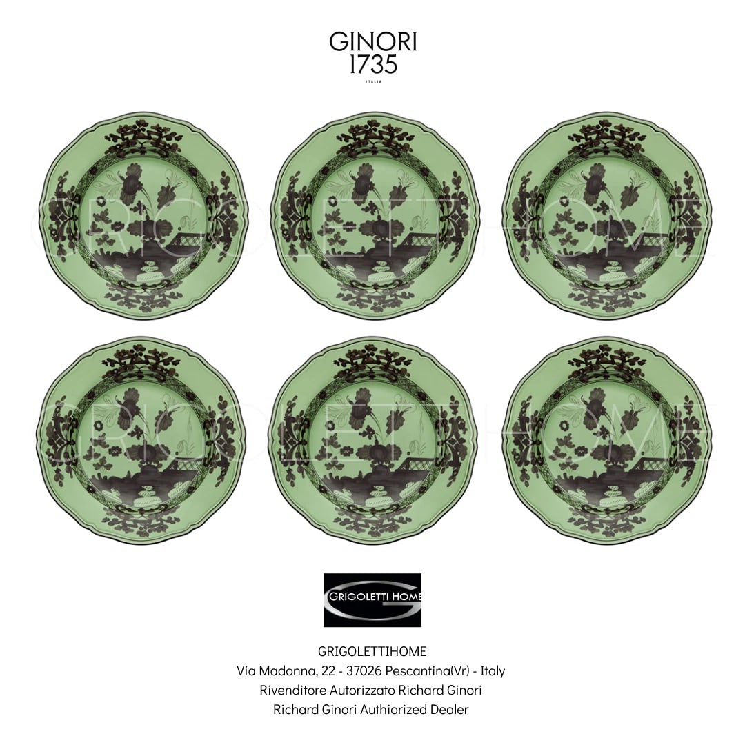 Richard Ginori Oriente Italiano Bario - Set 6 dinner plates cm 26,5 - inch 10.43: Condition: New: A brand-new, unused, unopened, undamaged item in its original packaging (where packaging is applicable). Packaging should be the same as what is found in a retail store, unless the ite