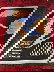 RENE GRUAU'S COCORICO LIDO Poster From the DON ARDEN Estate LINEN LINED