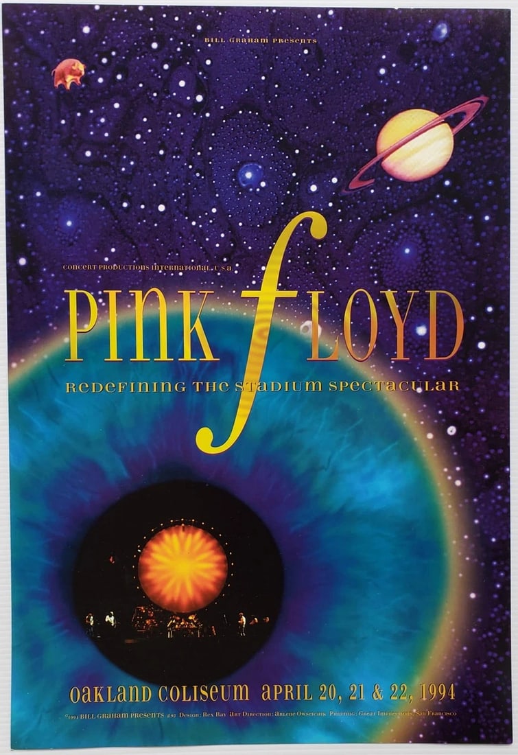 Pink Floyd Concert Poster 1994 BGP-92 Oakland Coliseum (1 of 1)