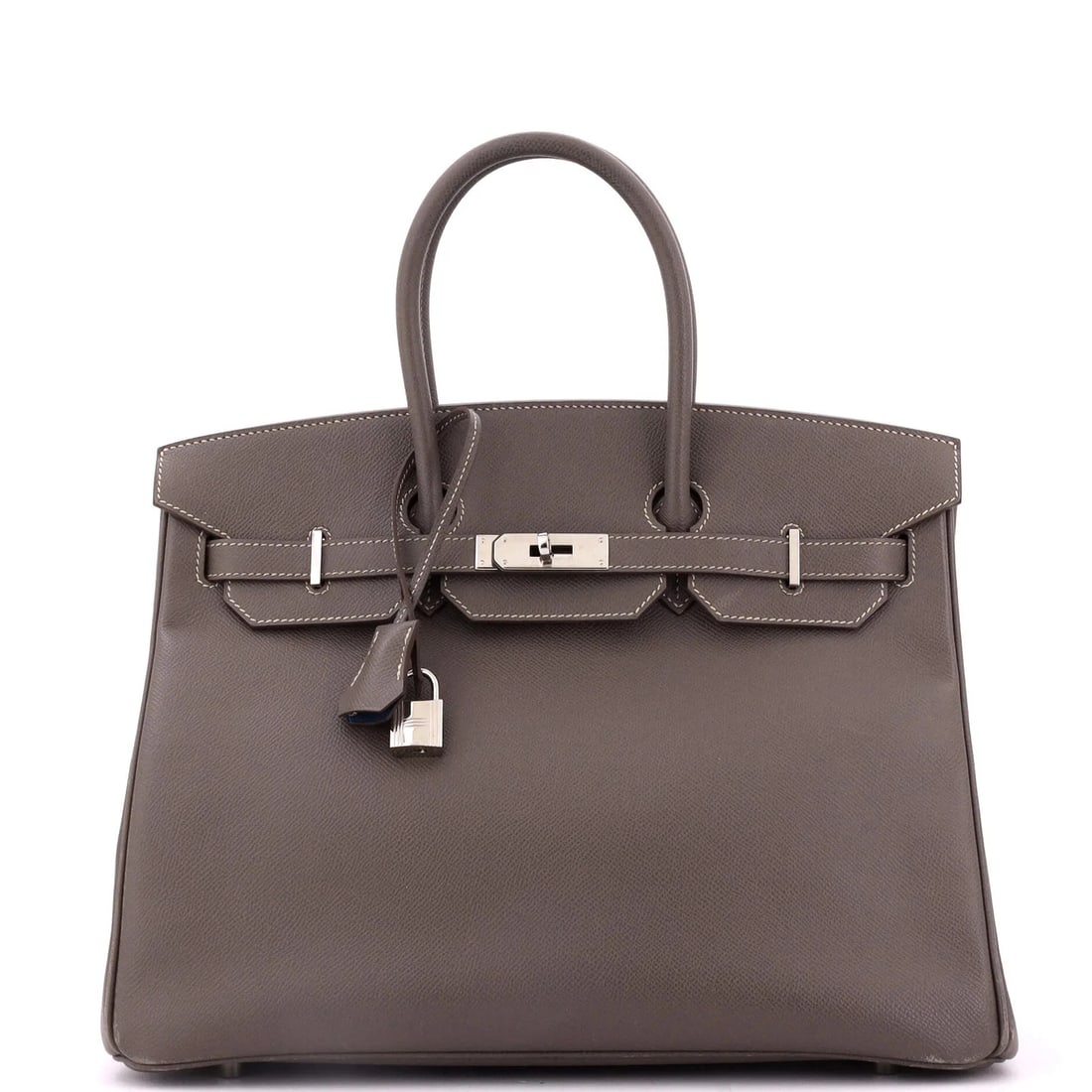 Hermes Candy Birkin Bag Epsom 35: Accessories: Dust Bag, Lock, Clochette, KeysMeasurements: Handle Drop 4", Height 10", Width 13.5", Depth 7", Strap Drop None". Condition: Pre-owned - Fair,Brand: Hermes,Exterior Material: Leather,Styl