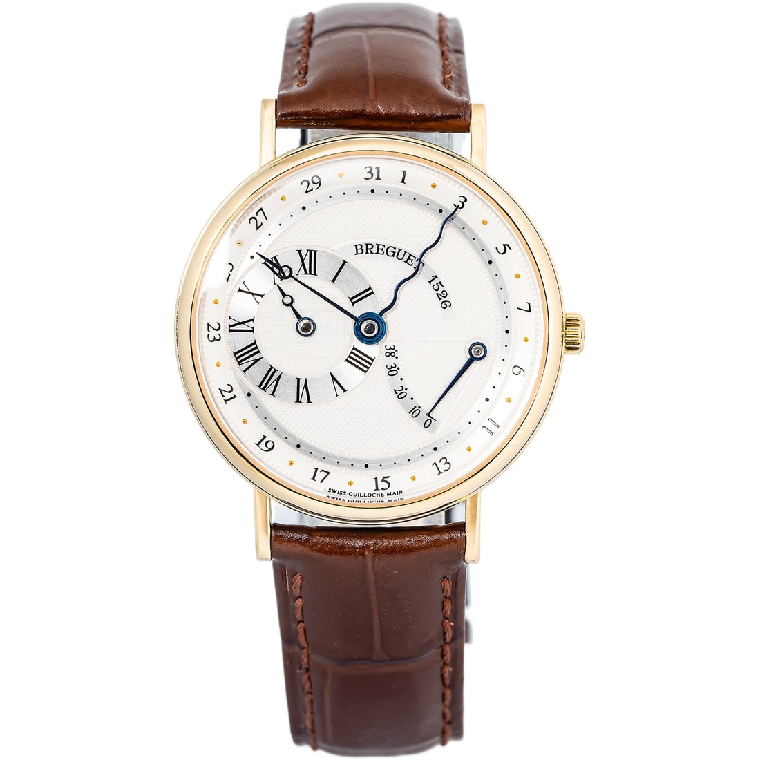 Breguet Serpentine 3680BA MINT 2008 Complete 18k YG White Dial Auto Watch 36mm (1 of 6)