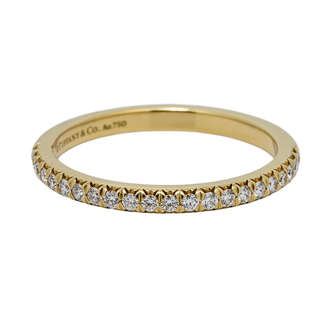 Tiffany Soleste Diamond Ring 18K Yellow Gold 2.4grams Size 6.5: Condition: Pre-owned - Good: This item has been gently used but is in good condition. It might have a few signs of wear, like light scratches or tarnishing. All imperfections should be shown and descr