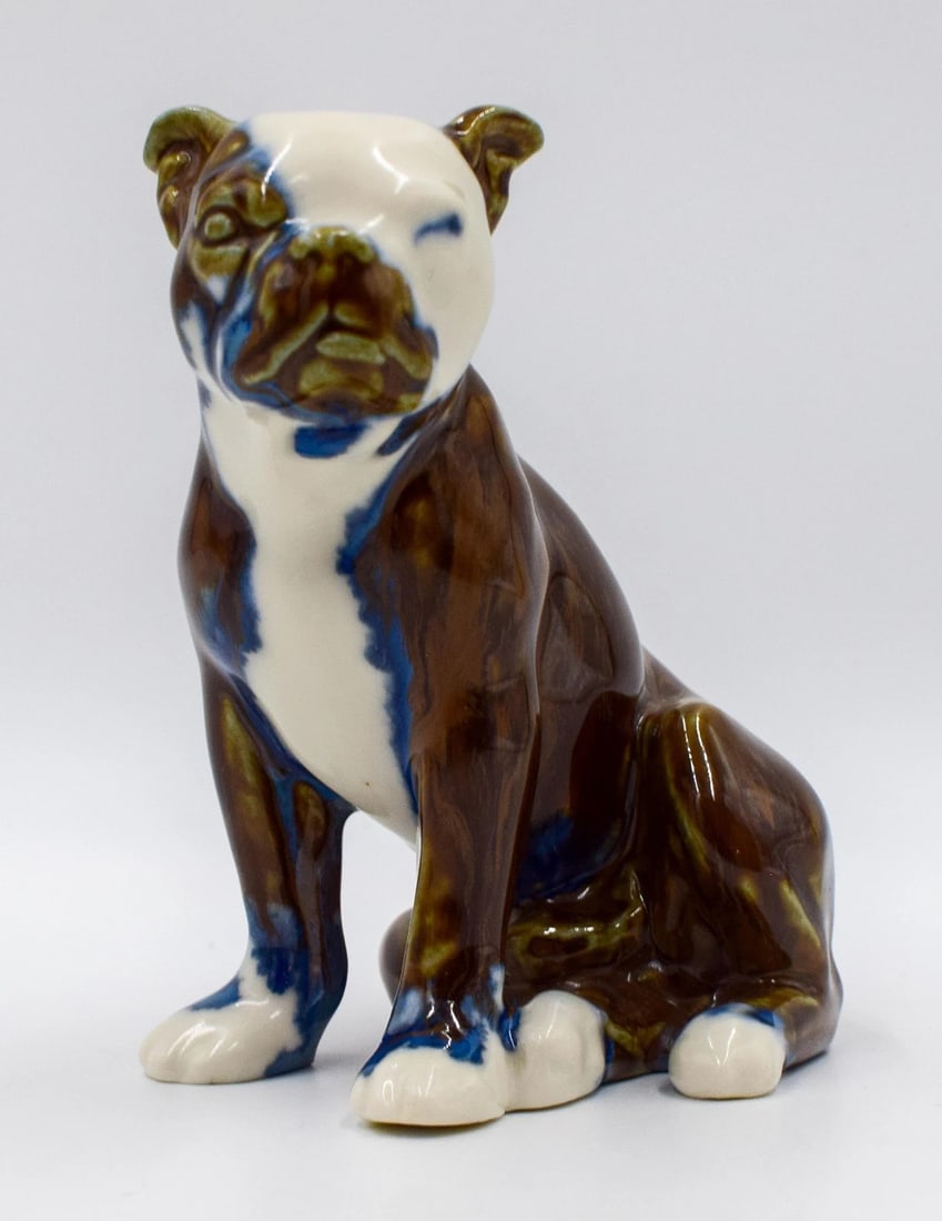 Rookwood Bulldog Paperweight "Butch" Designed by Louise Abel 1935 - Nice Glaze (1 of 8)
