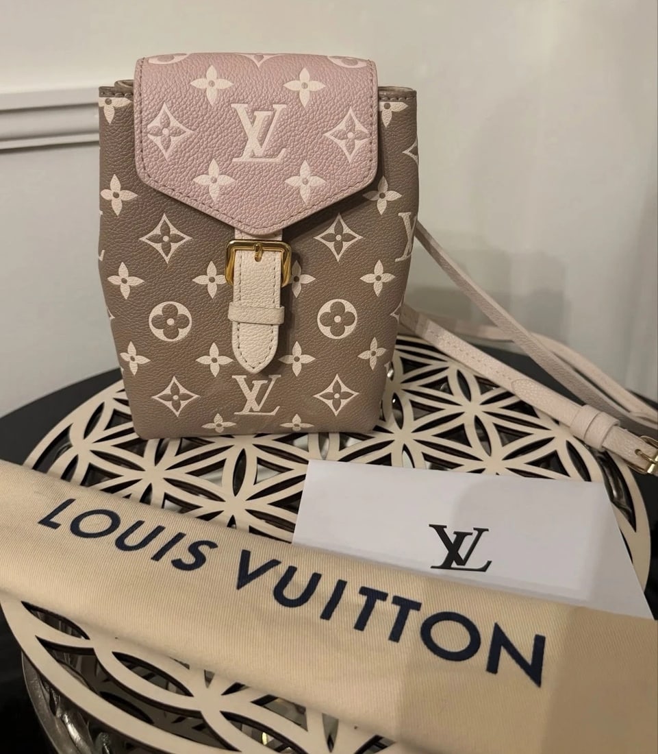 Louis Vuitton Spring In The City Monogram Empreinte Tiny Backpack: Condition: Pre-owned - Good,Brand: Louis Vuitton,Pattern: Monogram,Department: Women,Model: Louis Spring,Exterior Color: Multicolor Monogram Empreinte leather,Style: Backpack,Theme: City,Exterior Mate