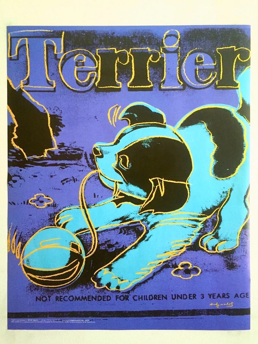 ANDY WARHOL FOUNDATION VINTAGE POP ART POSTER PRINT " MECHANICAL TERRIER " 1983 (1 of 8)