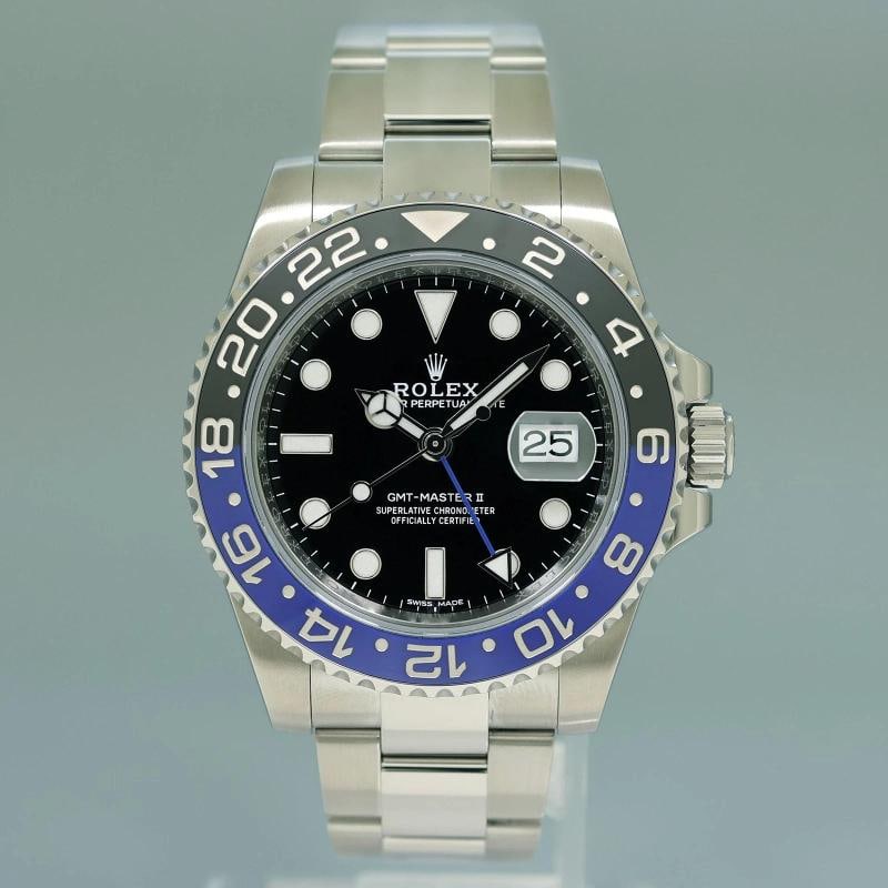 2015 MINT Papers Rolex GMT Master II 116710 BLNR Steel Ceramic Batman Blue Watch - 2