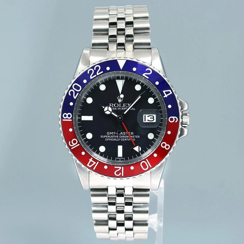 Rolex GMT-Master Pepsi Blue Red Jubilee Steel 1675 Oyster Steel Watch Box - 2