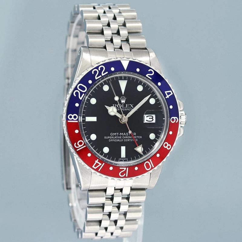 Rolex GMT-Master Pepsi Blue Red Jubilee Steel 1675 Oyster Steel Watch Box - 3