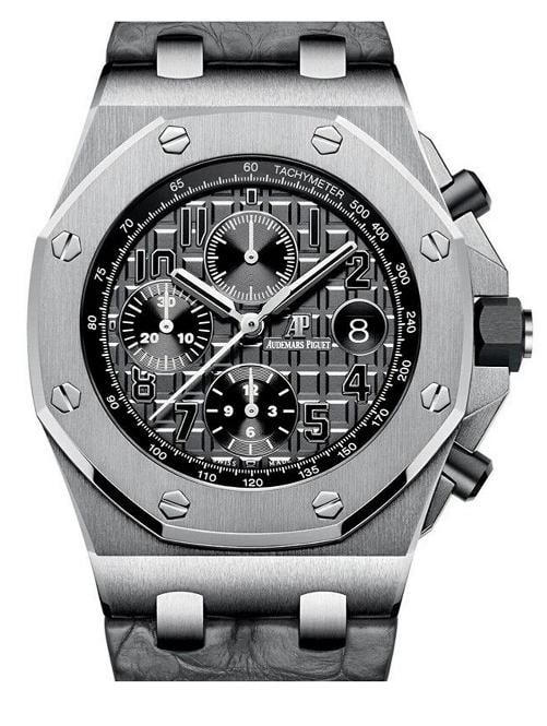Audemars Piguet Royal Oak Offshore 26470ST.OO.A104CR.01 Elephant Auto Men's 42mm: Case Size42 mmWrist Fit8.25 inchesBoxNoPapersNoCondition â€” Used - GoodFull SpecificationsBrandAudemars PiguetModelRoyal Oak OffshoreCustomizedNoSerial #I85xxxxGenderMen'sBand
