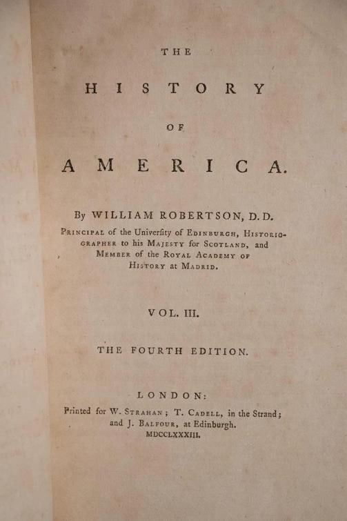 1783 The History of America William Robertson Fine Leather Bindings Folding Maps - 19