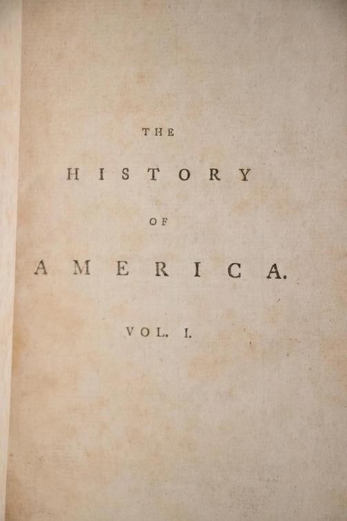 1783 The History of America William Robertson Fine Leather Bindings Folding Maps - 6