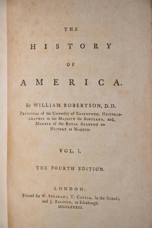 1783 The History of America William Robertson Fine Leather Bindings Folding Maps - 7