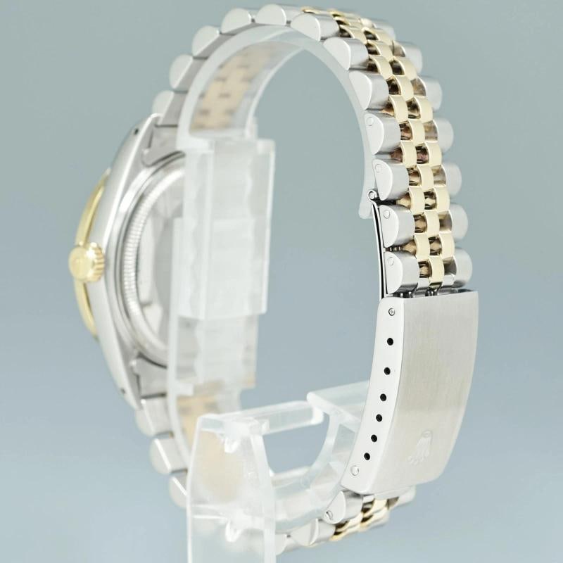 PEARL & DIAMOND BEZEL Rolex DateJust 16013 Two-Tone Yellow Gold Jubilee Watch - 4