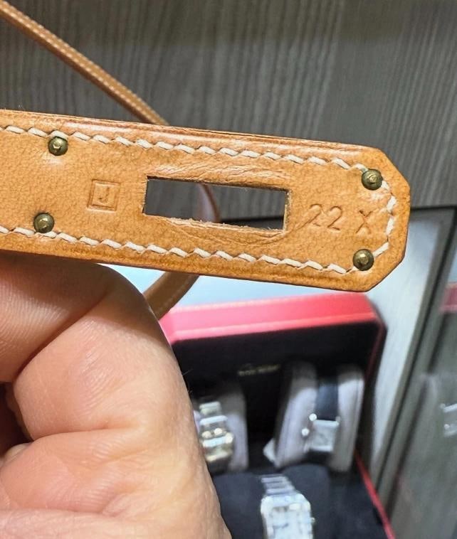 HermÃ¨s Kelly 32 Sellier Natural Box Calf Leather Gold Hardware â€“ J Sta - 15