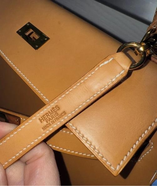 HermÃ¨s Kelly 32 Sellier Natural Box Calf Leather Gold Hardware â€“ J Sta - 18