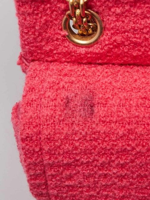 Chanel Light Pink 2.55 Reissue Quilted Tweed 225 Flap Bag - 10