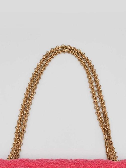 Chanel Light Pink 2.55 Reissue Quilted Tweed 225 Flap Bag - 6