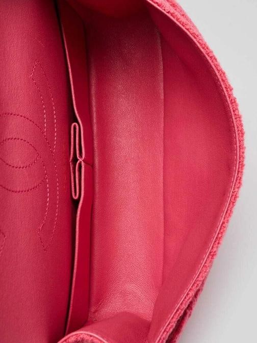 Chanel Light Pink 2.55 Reissue Quilted Tweed 225 Flap Bag - 8
