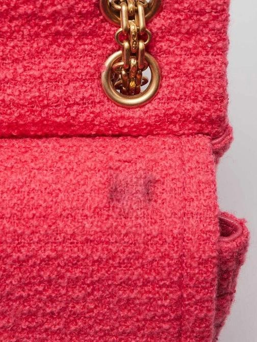 Chanel Light Pink 2.55 Reissue Quilted Tweed 225 Flap Bag - 9