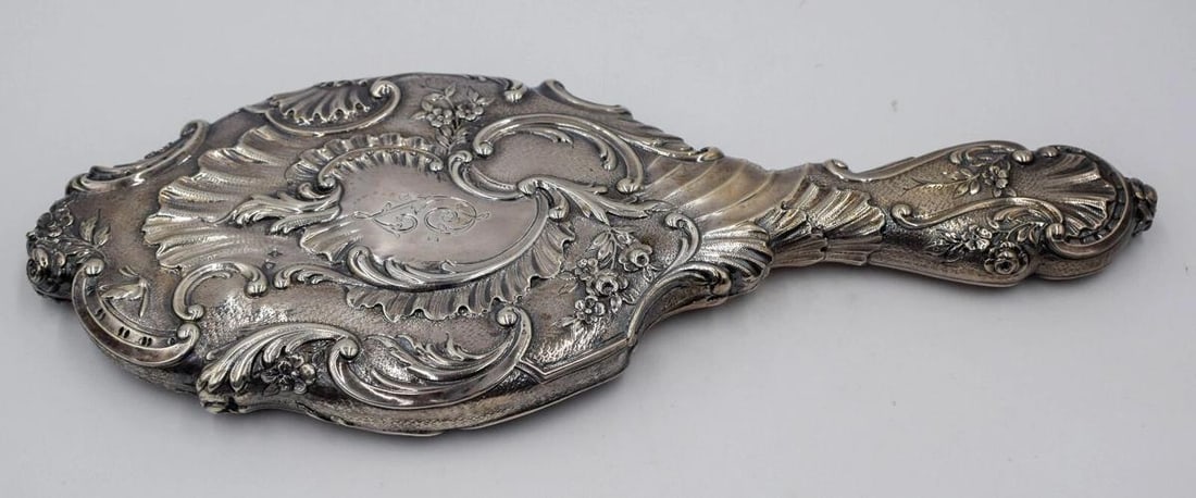 Magnificent Eugene Rousseau Art Glass And French Silver Dresser Set Circa 1895 - 7