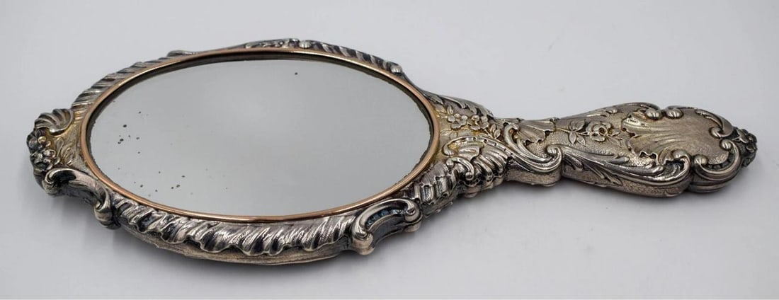 Magnificent Eugene Rousseau Art Glass And French Silver Dresser Set Circa 1895 - 8