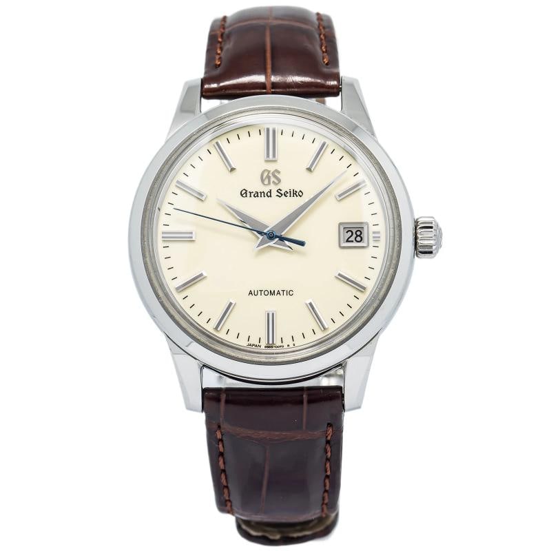 Grand Seiko Elegance SBGR261/9565-00D0 SS Ivory Dial Automatic Men's Watch 39mm: Case Size39 mmWrist Fit7.25 inchesBoxYesPapersYesCondition â€” Used - GoodFull SpecificationsBrandGrand SeikoModelAutomaticCustomizedNoSerial #21xxxxGenderMenBand MaterialLeatherBand