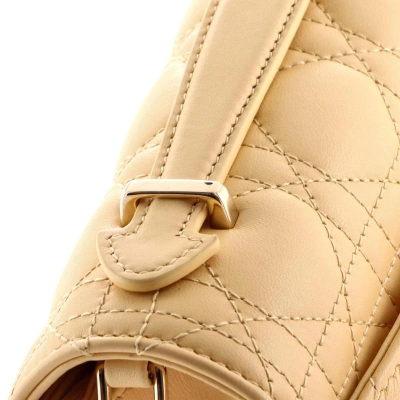 Christian Dior My Dior Top Handle Flap Bag Cannage Quilt Lambskin Small - 7