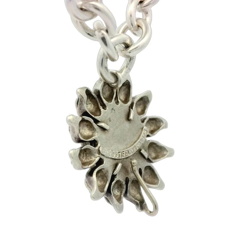 Vintage Tiffany & Co Sun Necklace In Sterling Silver - 4