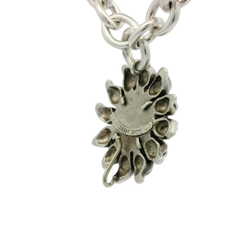 Vintage Tiffany & Co Sun Necklace In Sterling Silver - 8