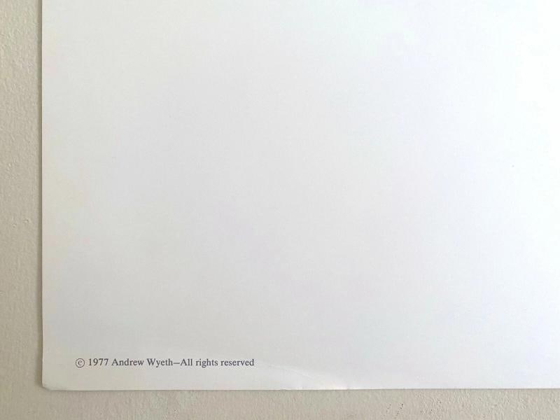 ANDREW WYETH RARE 1977 "AFTER PICKING" COLLECTOR LARGE FINE ART LITHOGRAPH PRINT - 10