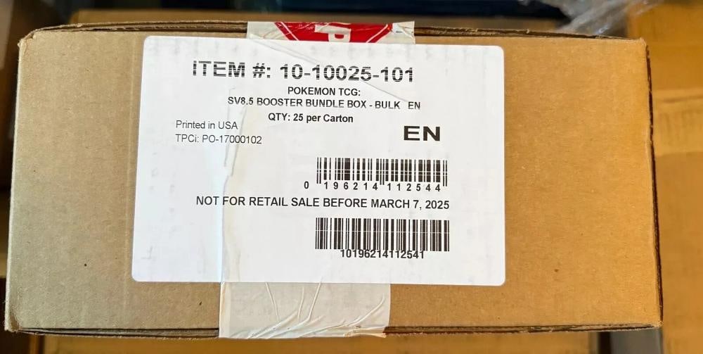 Pokemon Prismatic Evolutions (SV8.5) Booster Bundle CASE! 25 Bundles - 150 Packs - 2