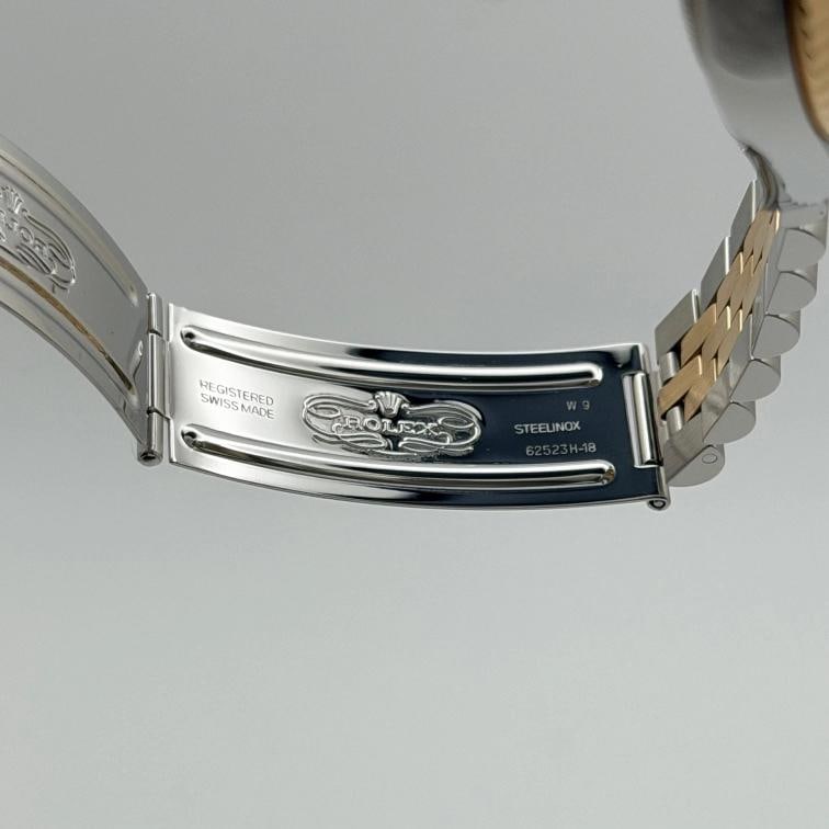 Rolex Datejust 16233 36mm Black Tapestry Dial 18k Yellow Gold Stainless Steel - 7