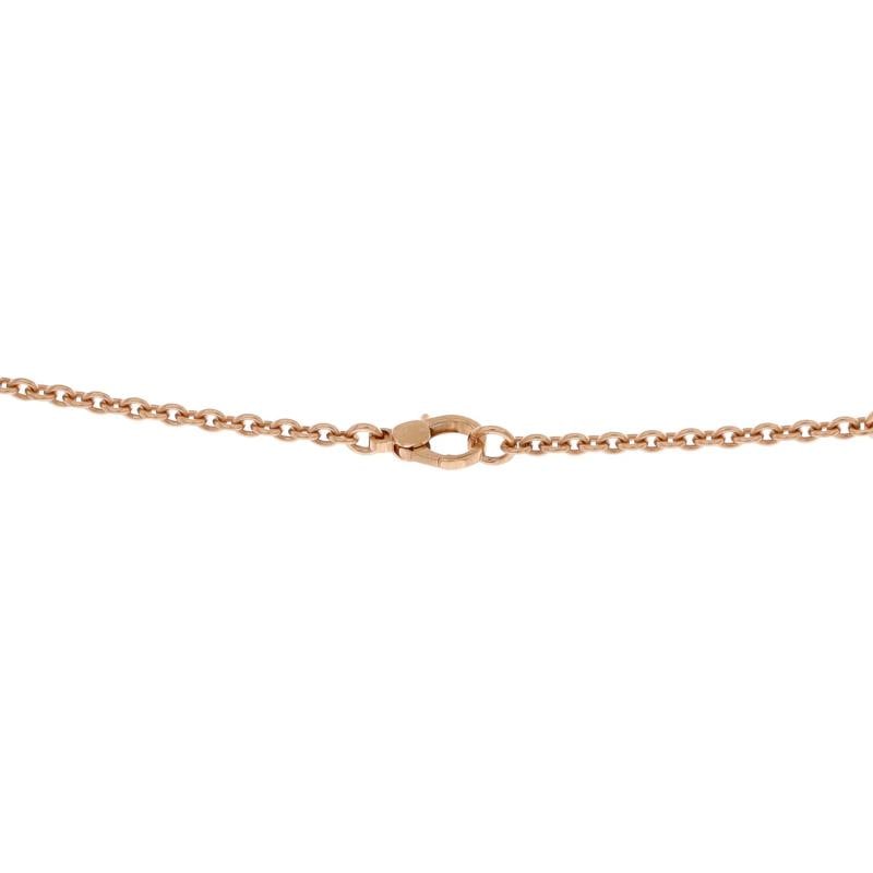 Hermes Finesse Lariat Pendant Necklace 18K Rose Gold and Black Spinels - 3