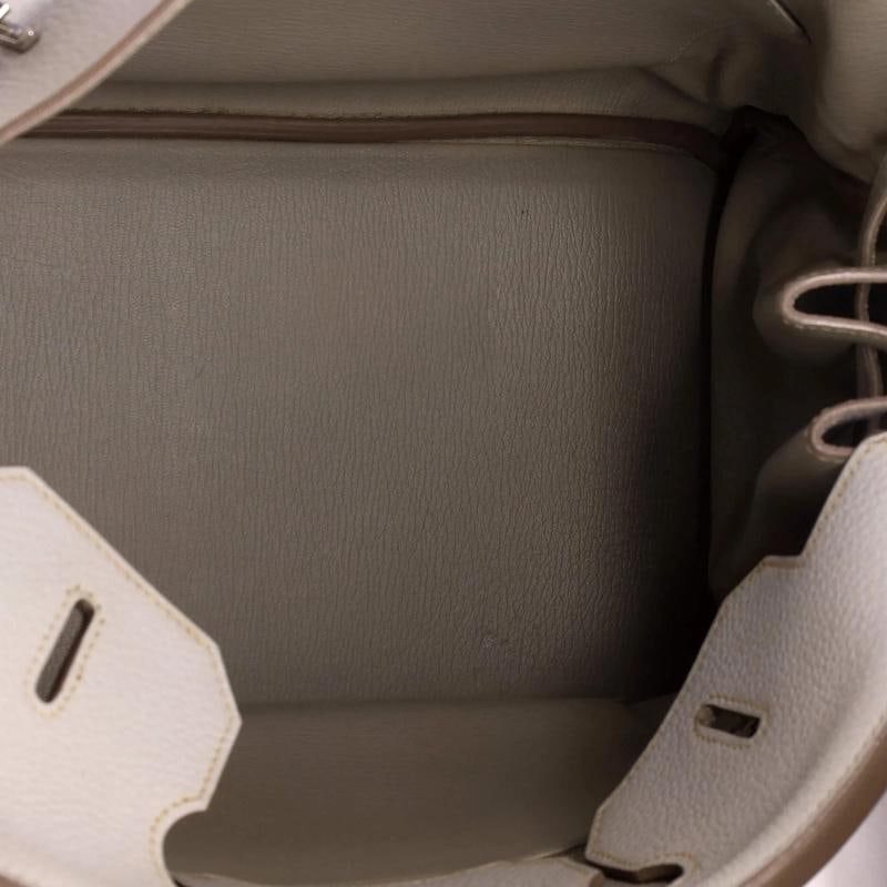 Hermes Club Birkin Bag Grey Clemence and Lizard with Palladium Hardware 35 - 6