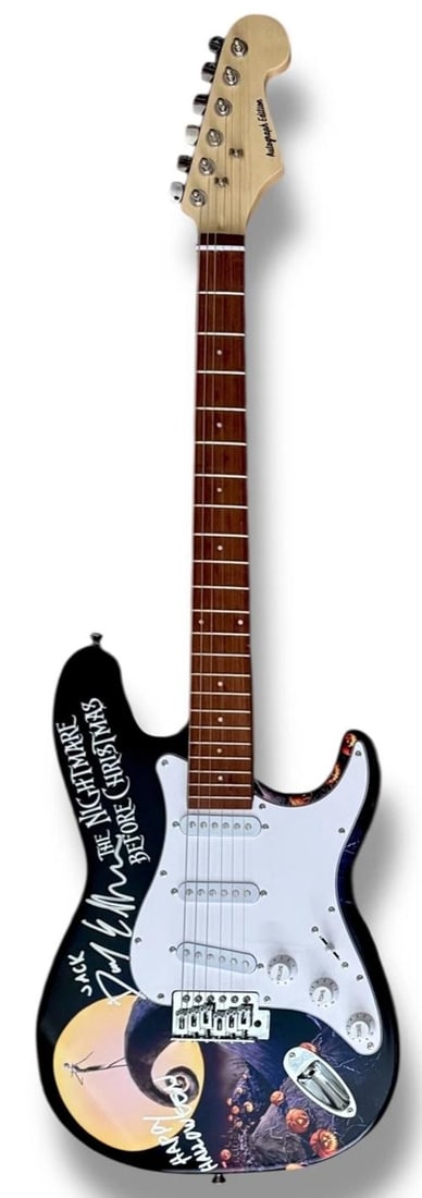 Danny Elfman Signed Guitar Custom Graphics JSA COA Nightmare Before Christmas - 4