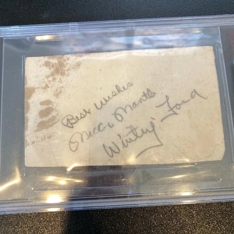 Mickey Mantle & Whitey Ford Playing Days Signed 1955 Miami Golf Scorecard JSA - 2