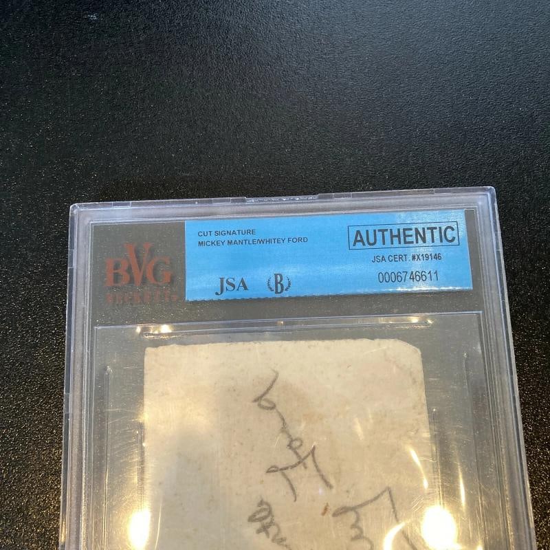 Mickey Mantle & Whitey Ford Playing Days Signed 1955 Miami Golf Scorecard JSA - 3