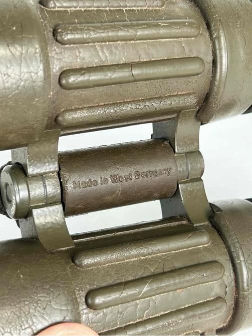 Vintage Carl Zeiss Dialyt 8x30B Army Olive Green Rubber Binoculars West Germany - 10