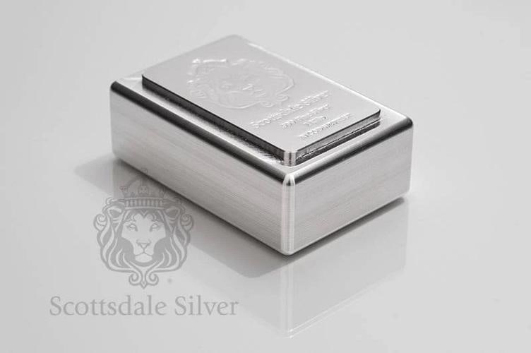 1 KILO Scottsdale STACKERÂ® Silver Bar .999 Silver Bullion #A131 - 3