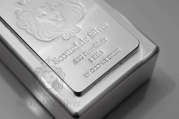 1 KILO Scottsdale STACKERÂ® Silver Bar .999 Silver Bullion #A131 - 4