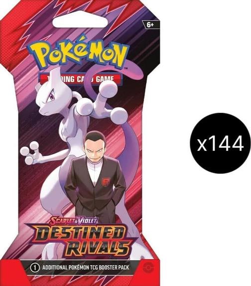 Pokemon TCG S&V Destined Rivals Sleeved Booster Sleeved Master Case (144 Packs) (1 of 3)